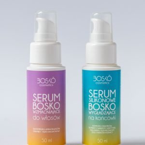 Serum Bosko Wzmacniające do Włosów + Serum Silikonowe Bosko Wygładzające na Końcówki